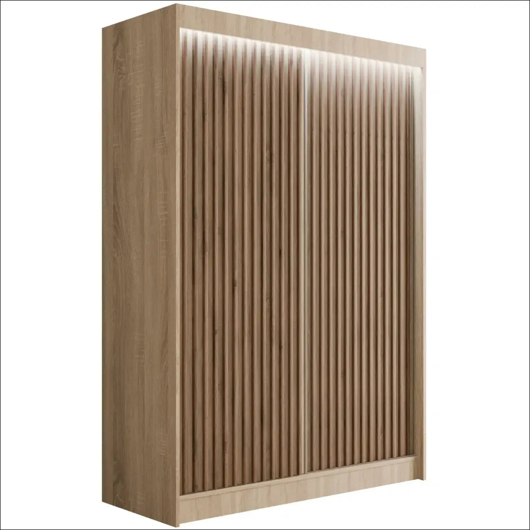 Spinta su LED apšvietimu GI912 - €420 Save 50% __label:Pristatymas 1-2 d.d., color-ruda, material-mdf, miegamojo,