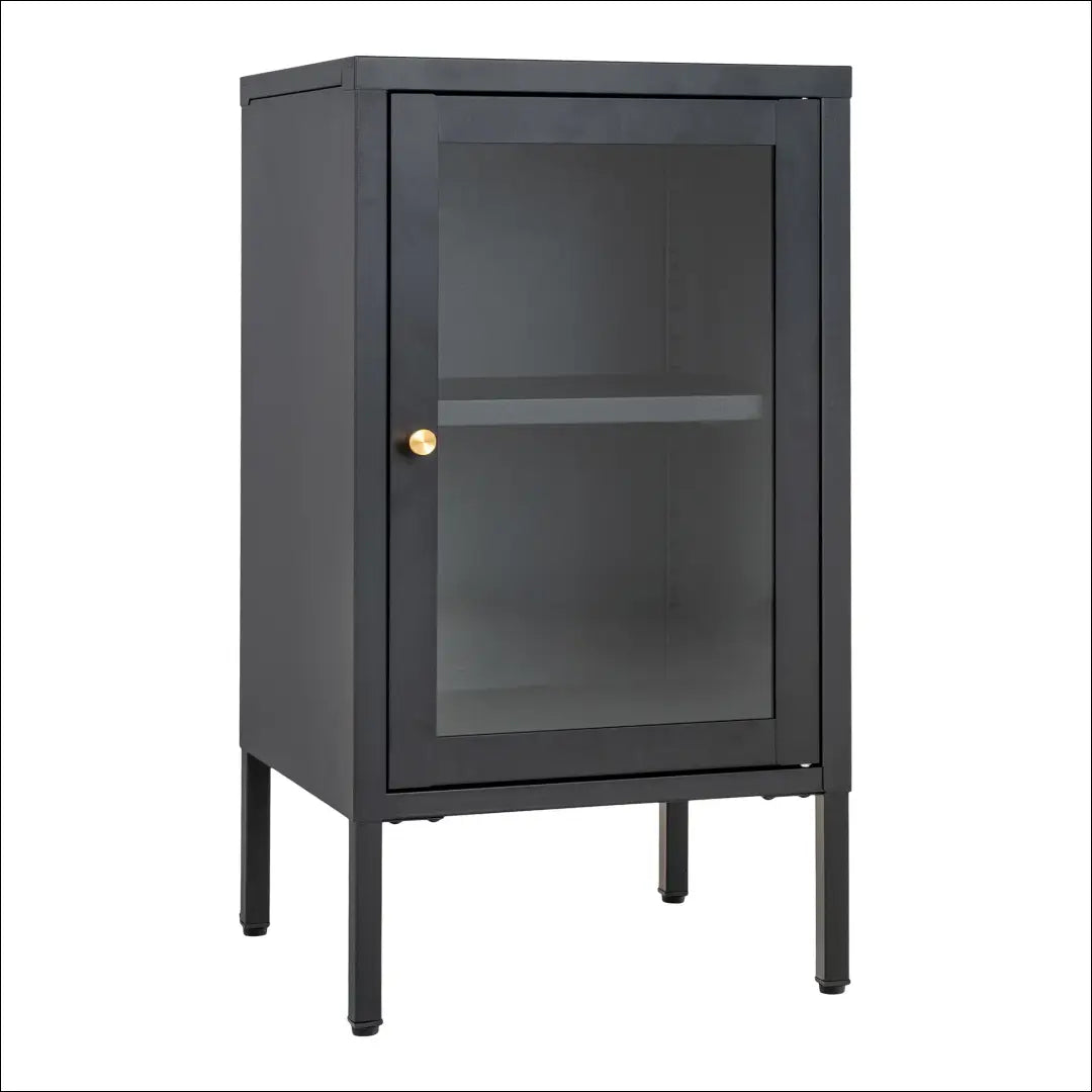 Spintelė 1 stiklinės durys plienas juoda 38x35x70 cm RD483 - €131 Save 15% 100-200, __label:Pristatymas 5-14 d.d.,