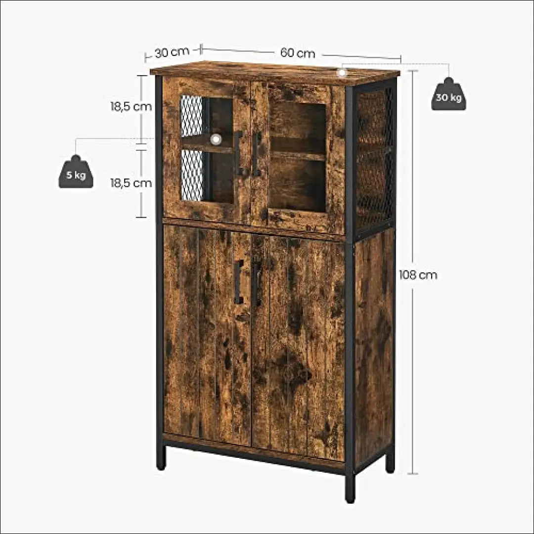 Spintelė SM1116 - €192 Save 40% 100-200, __label:Pristatymas 5-14 d.d., notouch30, song, spalva-ruda 60x30x108cm / Ruda