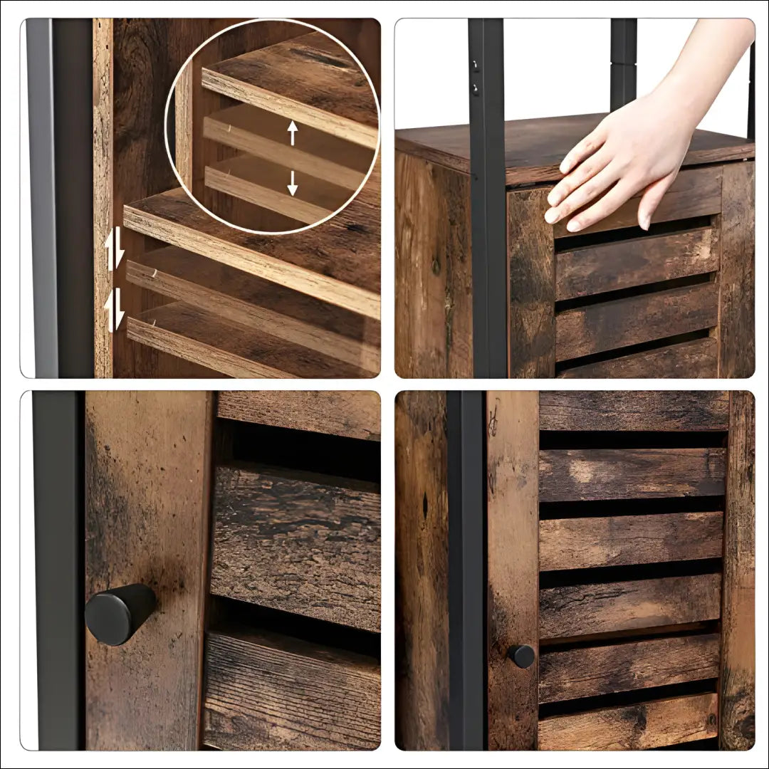 Spintelė SM1671 - €151 Save 40% 100-200, __label:Pristatymas 5-14 d.d., notouch30, song, spalva-ruda 37x30x164cm / Ruda