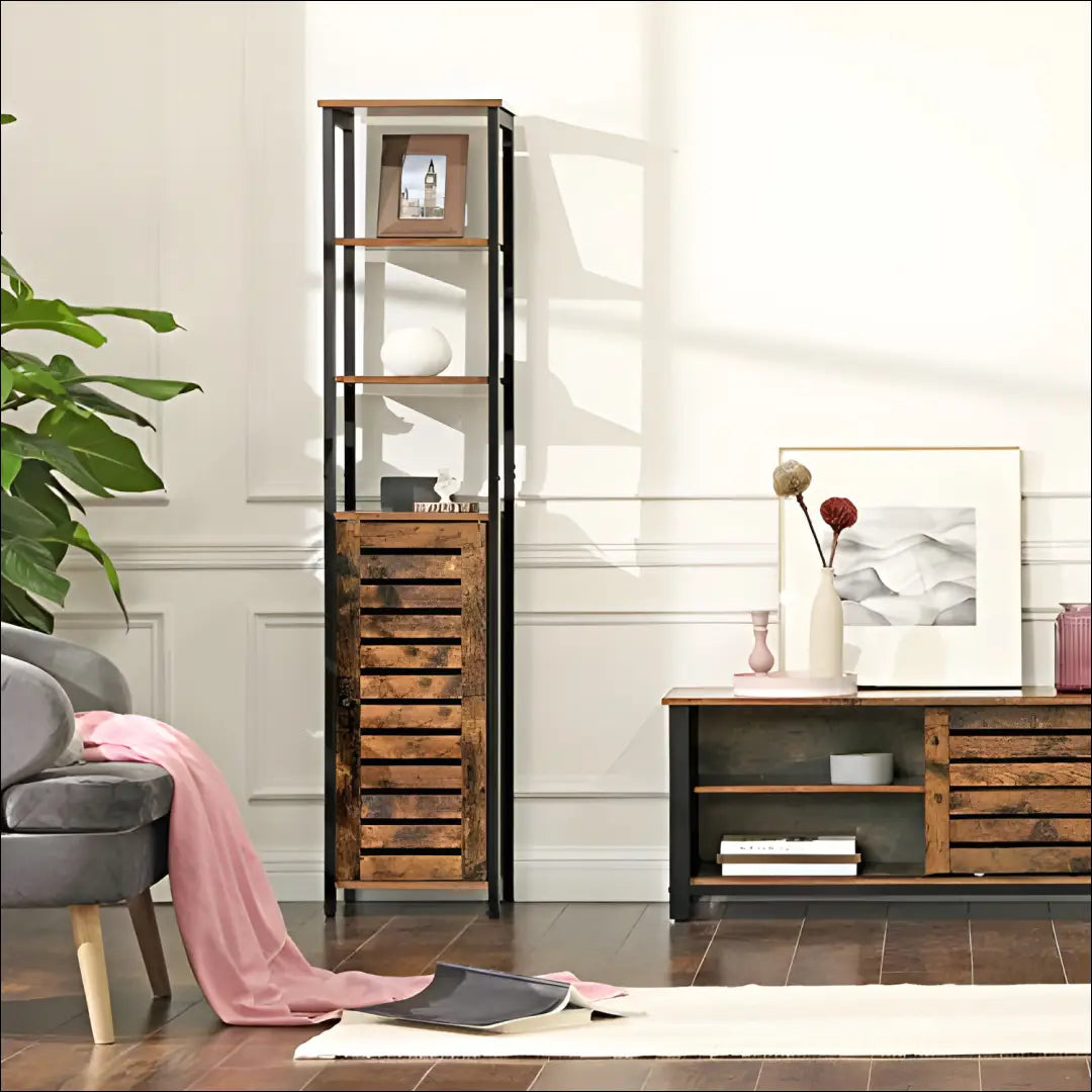 Spintelė SM1671 - €151 Save 40% 100-200, __label:Pristatymas 5-14 d.d., notouch30, song, spalva-ruda 37x30x164cm / Ruda