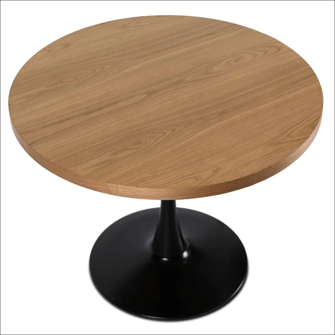 Stalas apvalus iš MDF juodos spalvos / ąžuolo 100 cm TE158 - €144 Save 15% 100-200, __label:Pristatymas 5-14 d.d.,
