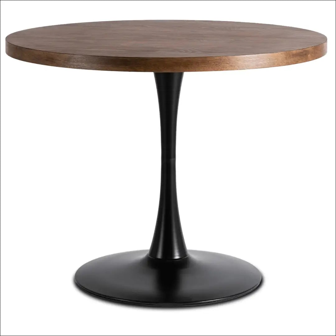 Stalas apvalus iš MDF juodos spalvos / ąžuolo 100 cm TE159 - €144 Save 15% 100-200, __label:Pristatymas 5-14 d.d.,