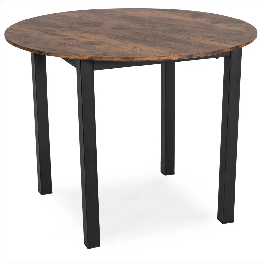 Stalas apvalus iš MDF juodos spalvos / ąžuolo 100 cm TE350 - €156 Save 15% 100-200, __label:Pristatymas 5-14 d.d.,