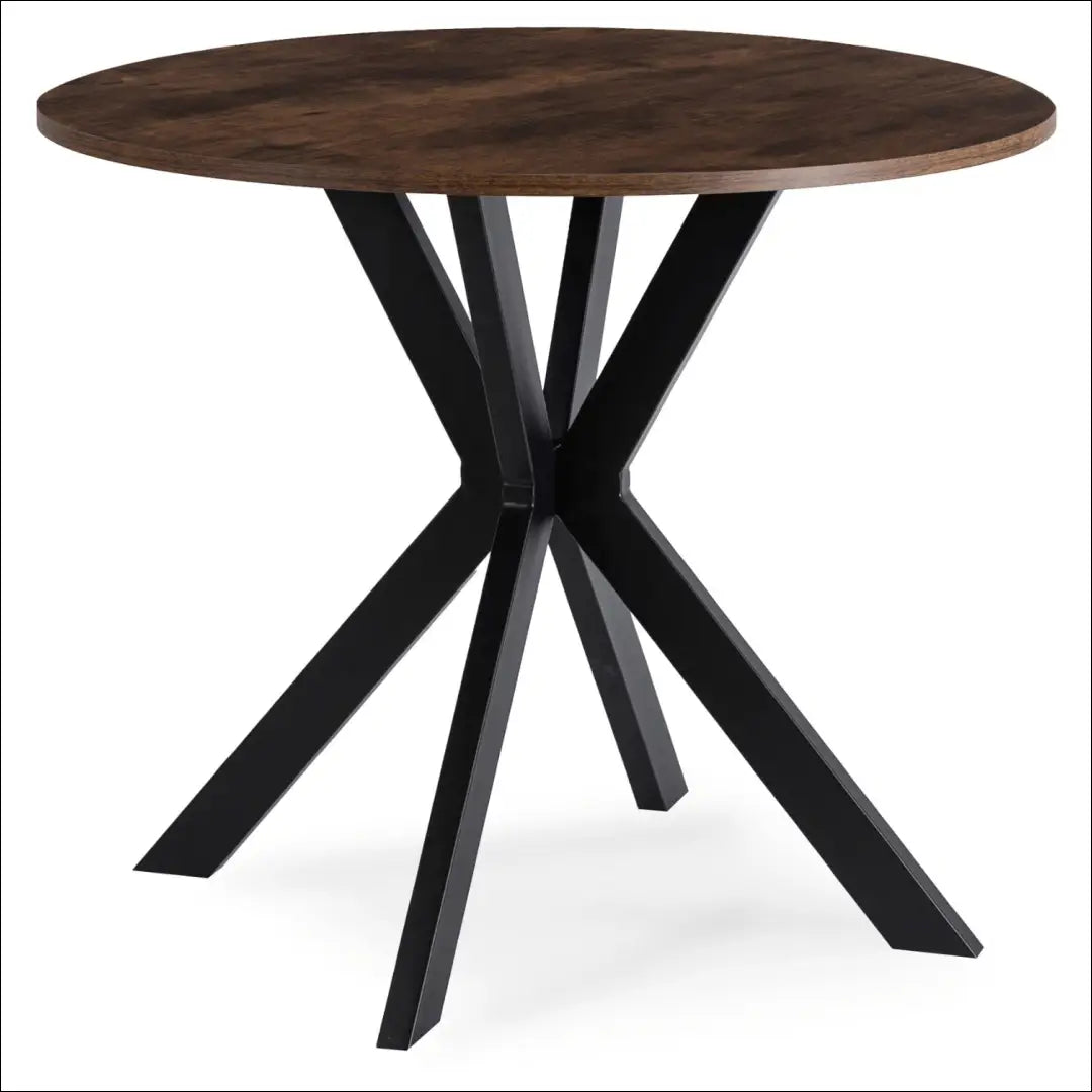 Stalas apvalus iš MDF juodos spalvos / ąžuolo 80 cm TE624 - €104 Save 15% 100-200, __label:Pristatymas 5-14 d.d.,