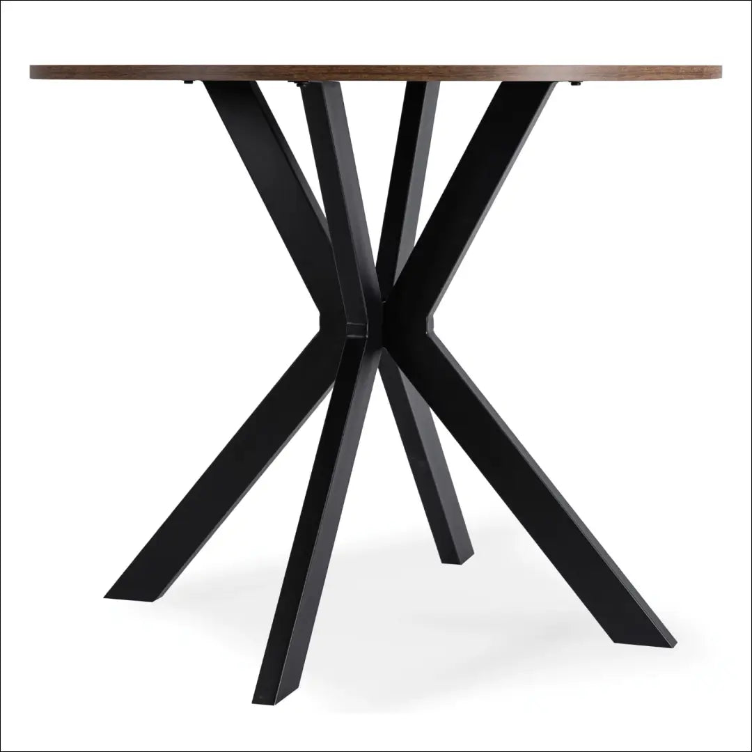 Stalas apvalus iš MDF juodos spalvos / ąžuolo 80 cm TE624 - €104 Save 15% 100-200, __label:Pristatymas 5-14 d.d.,