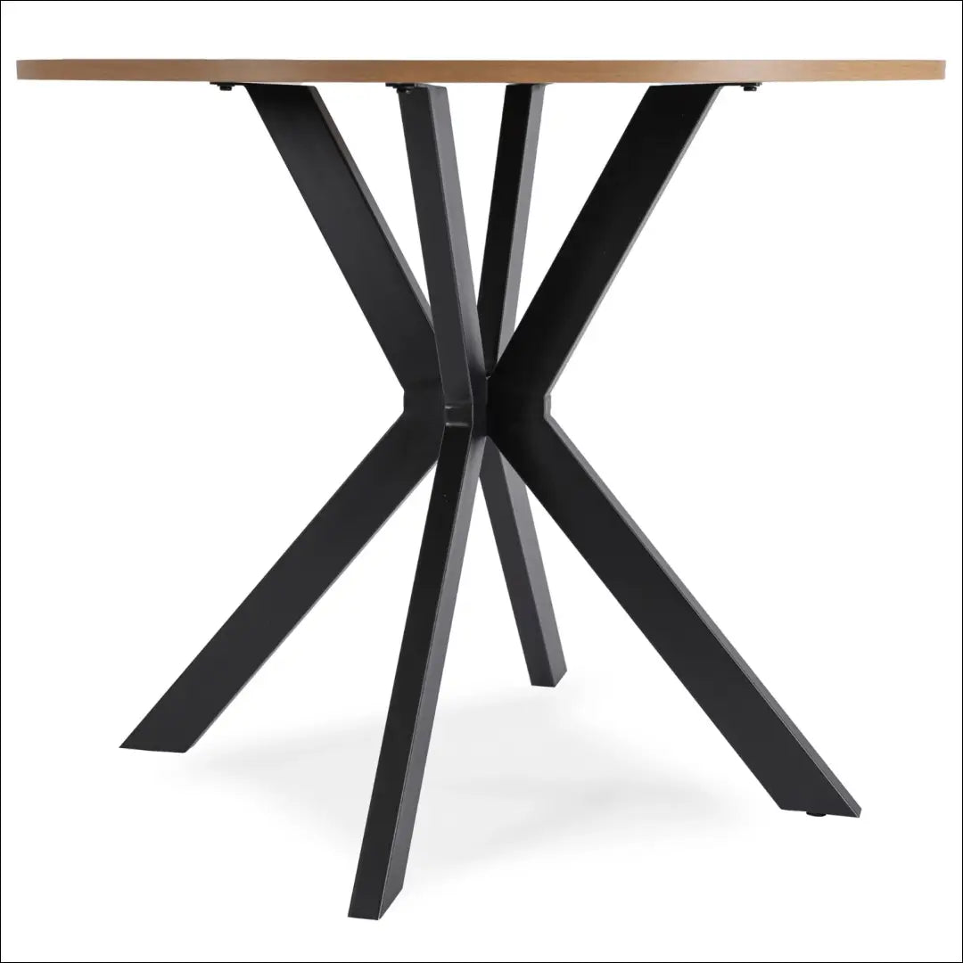 Stalas apvalus iš MDF juodos spalvos / ąžuolo 90 cm TE619 - €118 Save 15% 100-200, __label:Pristatymas 5-14 d.d.,