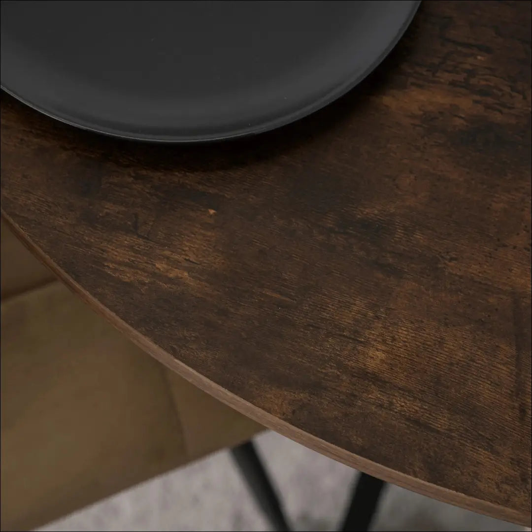 Stalas apvalus iš MDF juodos spalvos / ąžuolo 90 cm TE620 - €118 Save 15% 100-200, __label:Pristatymas 5-14 d.d.,