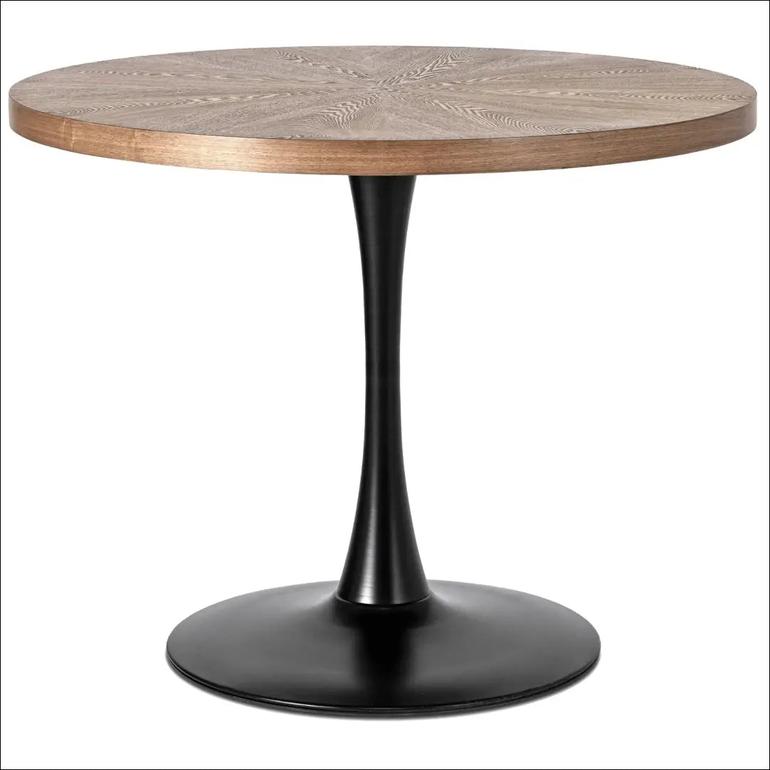 Stalas apvalus iš MDF juodos spalvos / riešuto 100 cm TE163 - €140 Save 15% 100-200, __label:Pristatymas 5-14 d.d.,