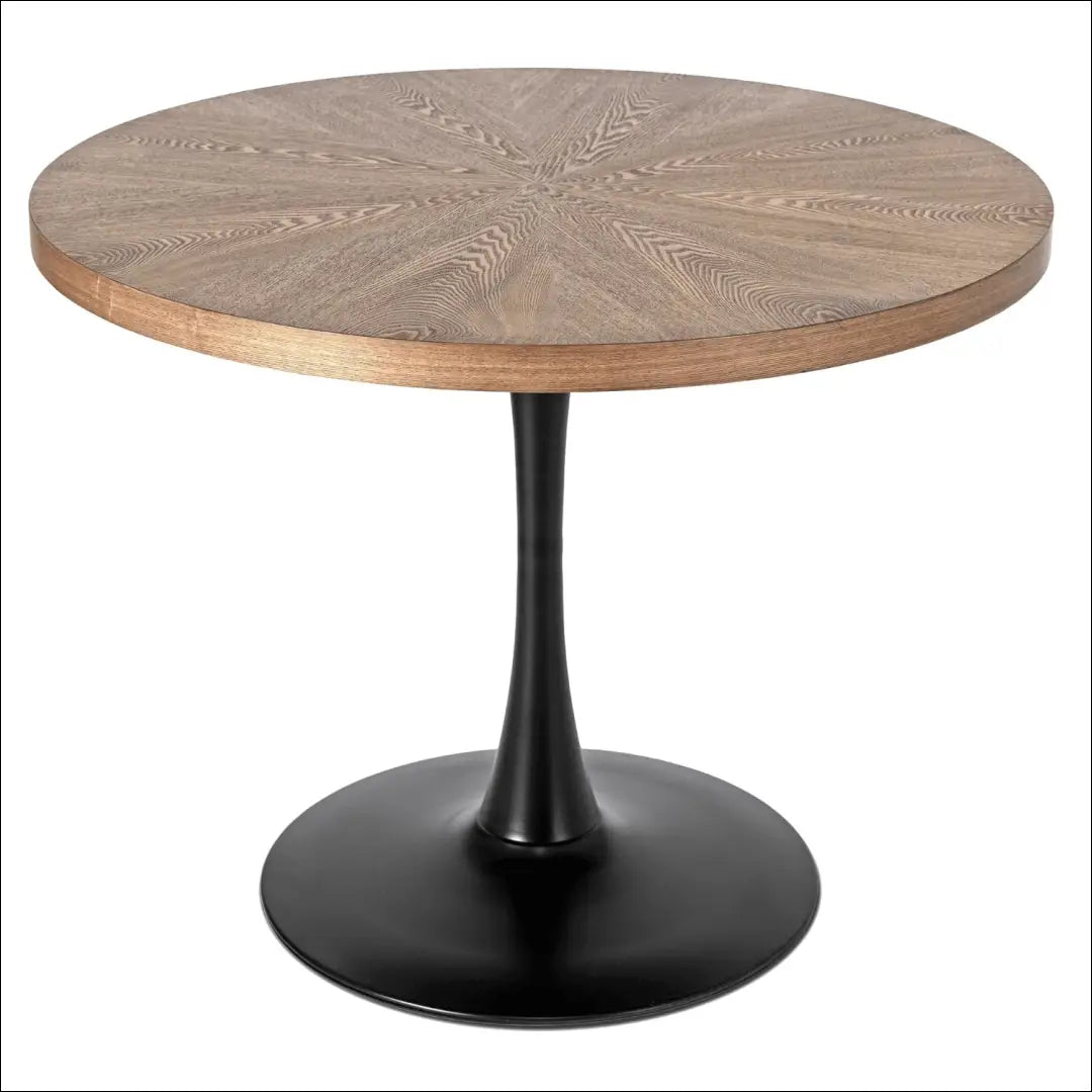 Stalas apvalus iš MDF juodos spalvos / riešuto 100 cm TE163 - €144 Save 15% 100-200, __label:Pristatymas 5-14 d.d.,