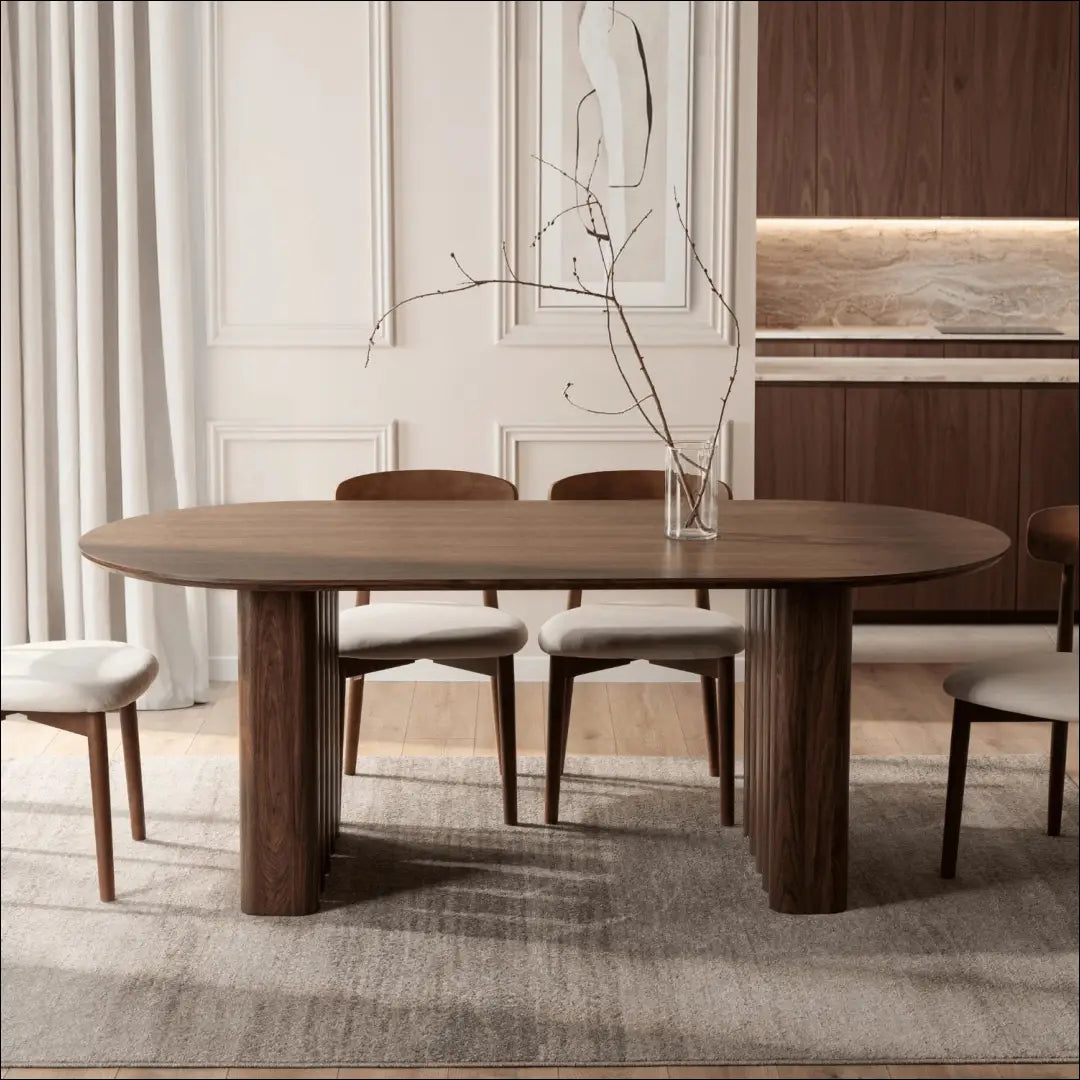 Stalas iš MDF riešuto spalvos 200 cm TE1127 - €387 Save 15% __label:Pristatymas 5-14 d.d., elite, over-200, Stoły,