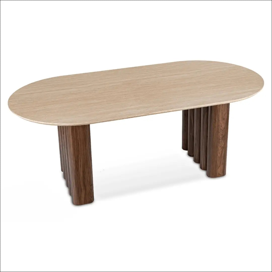 Stalas iš MDF riešuto spalvos 200 cm TE1128 - €387 Save 15% __label:Pristatymas 5-14 d.d., elite, over-200, Stoły,