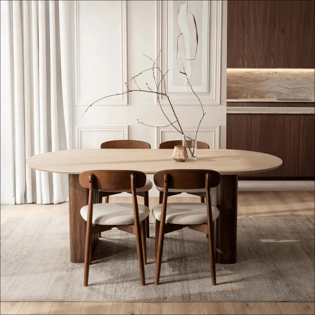 Stalas iš MDF riešuto spalvos 200 cm TE1128 - €387 Save 15% __label:Pristatymas 5-14 d.d., elite, over-200, Stoły,
