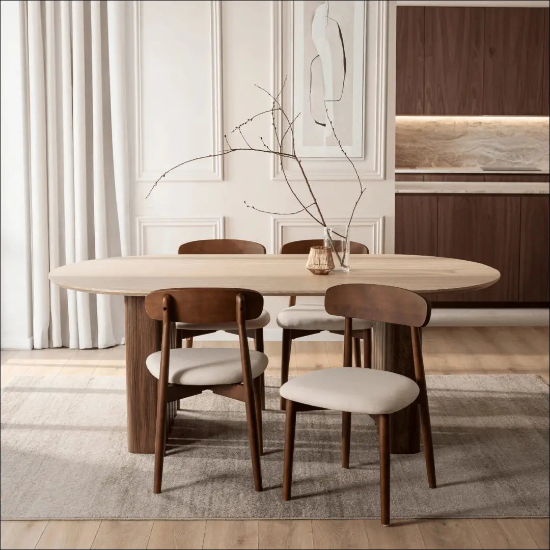 Stalas iš MDF riešuto spalvos 200 cm TE1128 - €387 Save 15% __label:Pristatymas 5-14 d.d., elite, over-200, Stoły,