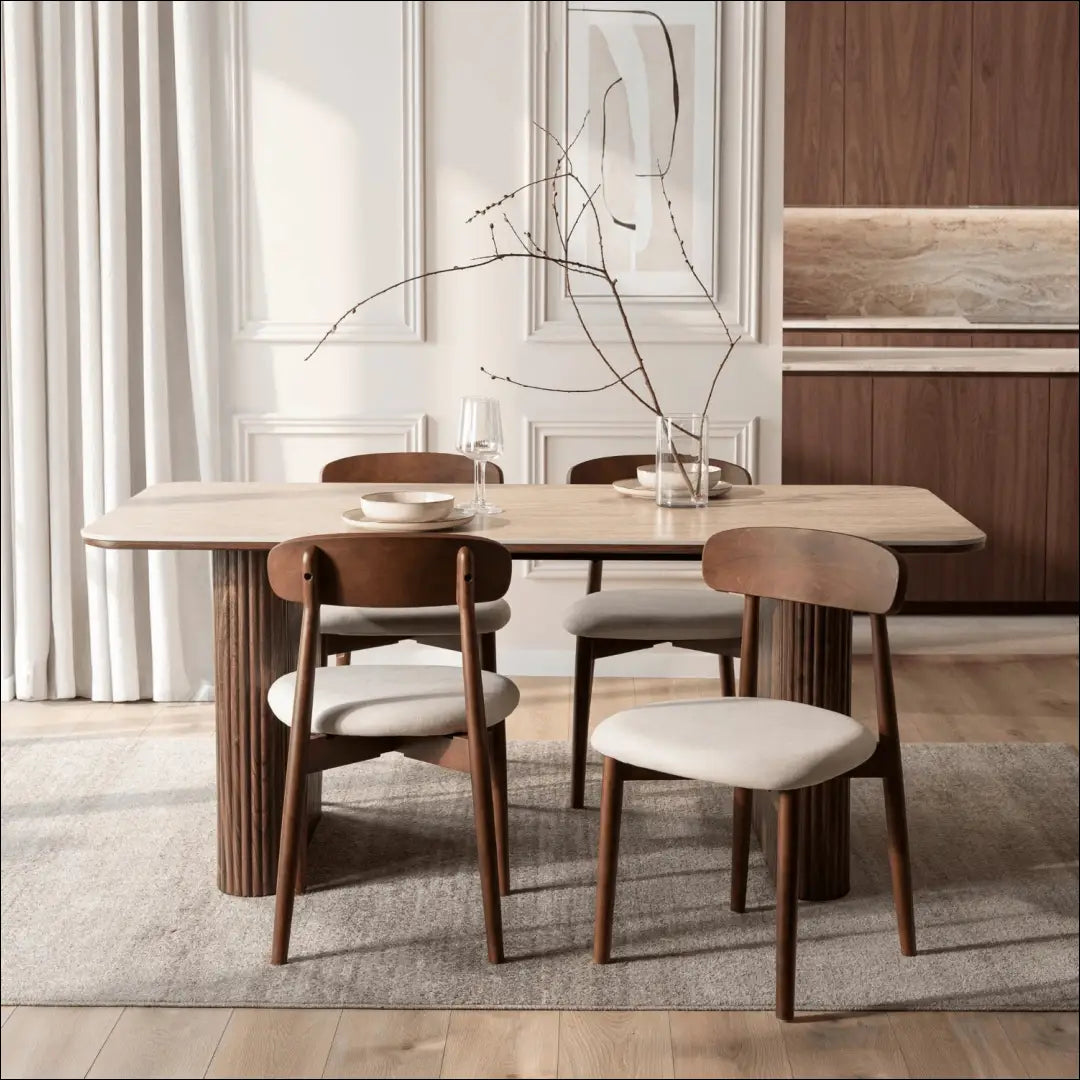 Stalas su keraminiu stalviršiu riešuto spalvos 180 cm TE1129 - €412 Save 15% __label:Pristatymas 5-14 d.d., elite,