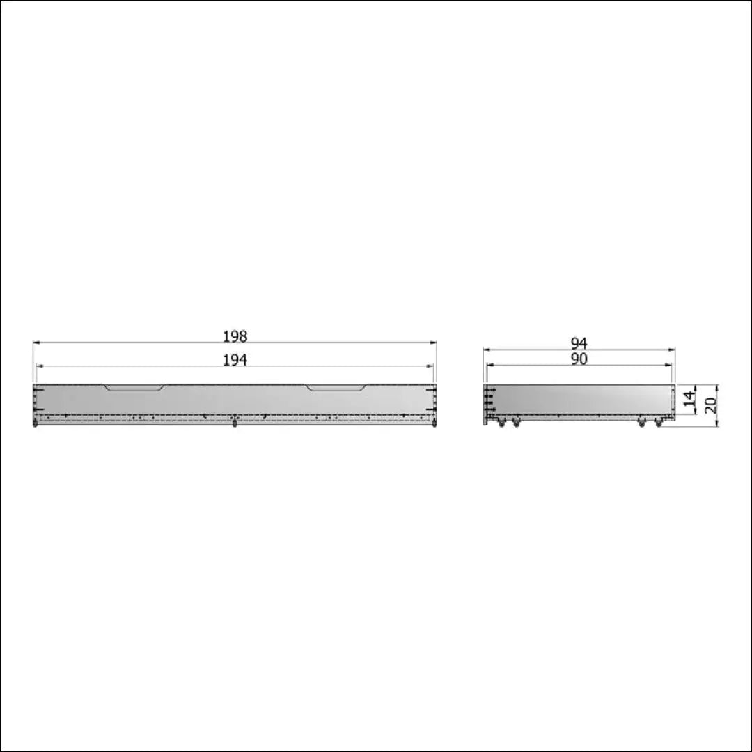 Stalčius po lova KI522 - €70 Save 70% 50-100, __label:Pristatymas 1-2 d.d., color-balta, kita, lovos-miegamojo €50