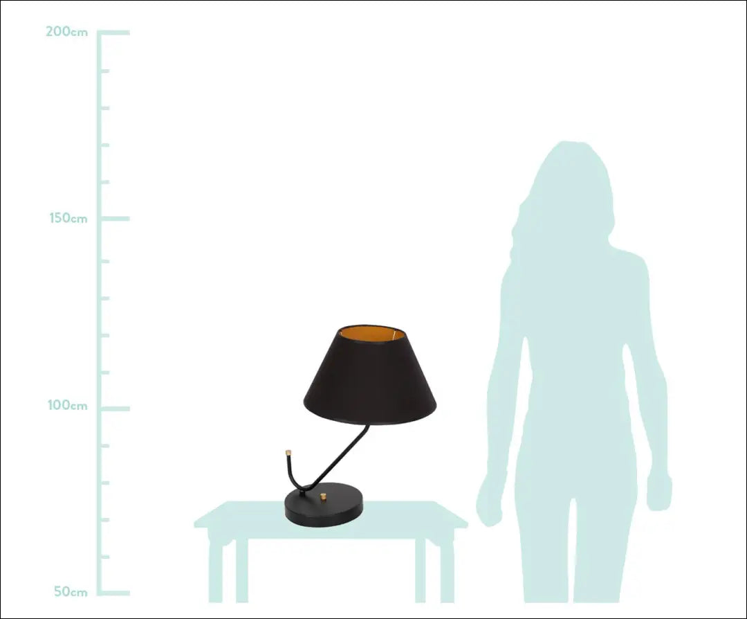 Stalinis šviestuvas DI2503 - €18 Save 70% __label:Pristatymas 1-2 d.d., color-auksine, color-juoda, interjeras,