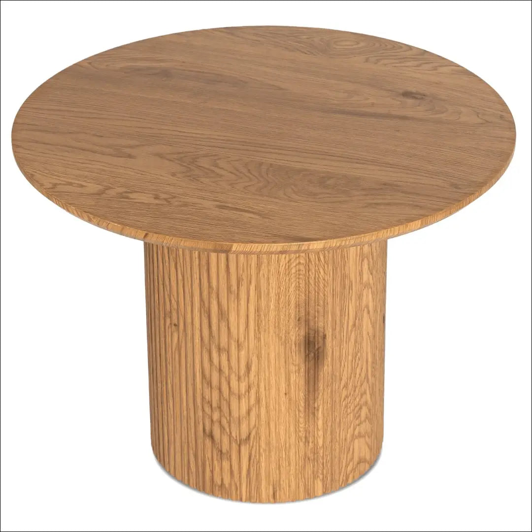 Staliukas apvalus iš MDF ąžuolo spalvos TE306 - €129 Save 15% 100-200, __label:Pristatymas 5-14 d.d., elite, uzsakomi,