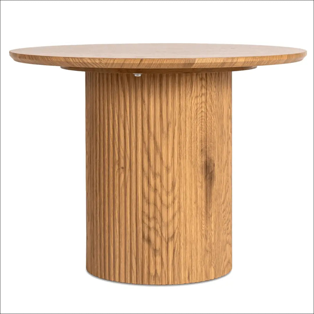 Staliukas apvalus iš MDF ąžuolo spalvos TE306 - €129 Save 15% 100-200, __label:Pristatymas 5-14 d.d., elite, uzsakomi,