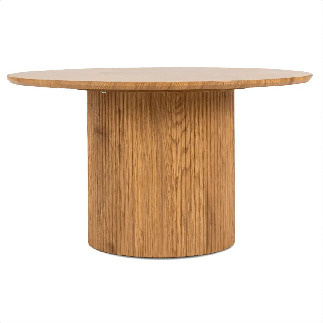 Staliukas apvalus iš MDF ąžuolo spalvos TE307 - €120 Save 15% 100-200, __label:Pristatymas 5-14 d.d., elite, uzsakomi,