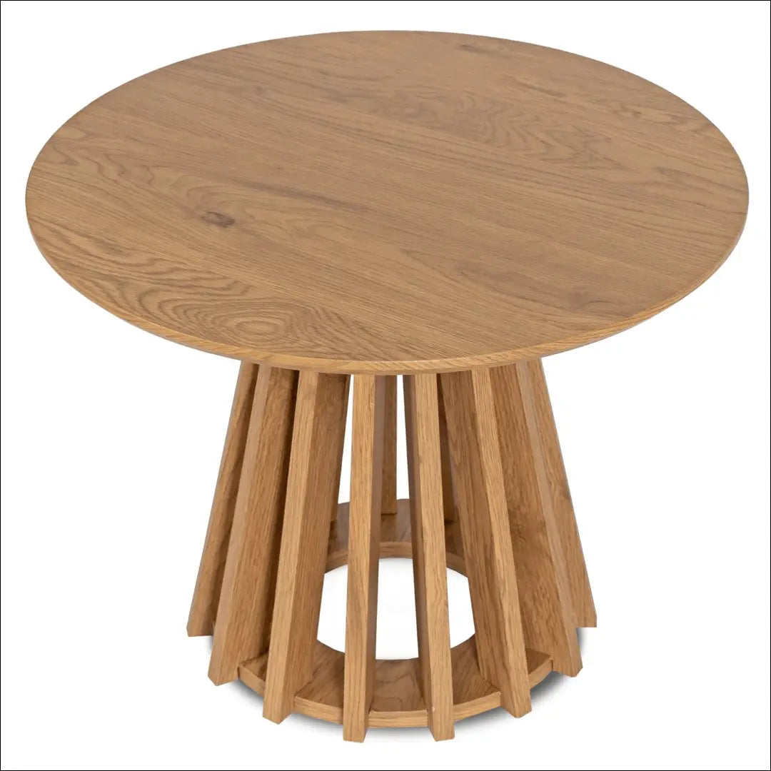 Staliukas apvalus iš MDF ąžuolo spalvos TE317 - €156 Save 15% 100-200, __label:Pristatymas 5-14 d.d., elite, uzsakomi,