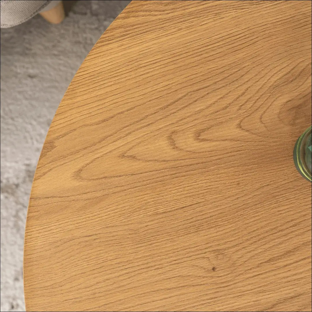 Staliukas apvalus iš MDF ąžuolo spalvos TE317 - €156 Save 15% 100-200, __label:Pristatymas 5-14 d.d., elite, uzsakomi,