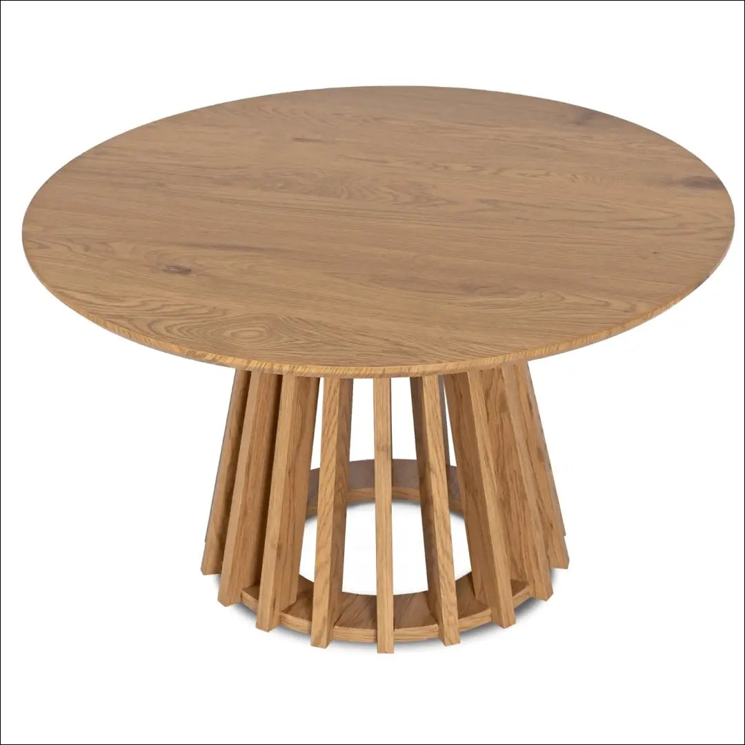 Staliukas apvalus iš MDF ąžuolo spalvos TE318 - €120 Save 15% 100-200, __label:Pristatymas 5-14 d.d., elite, uzsakomi,
