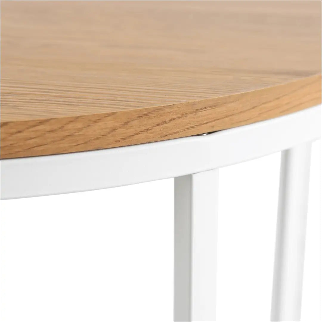 Staliukas apvalus iš MDF baltos spalvos / ąžuolo TE486 - €90 Save 15% 50-100, __label:Pristatymas 5-14 d.d., elite,