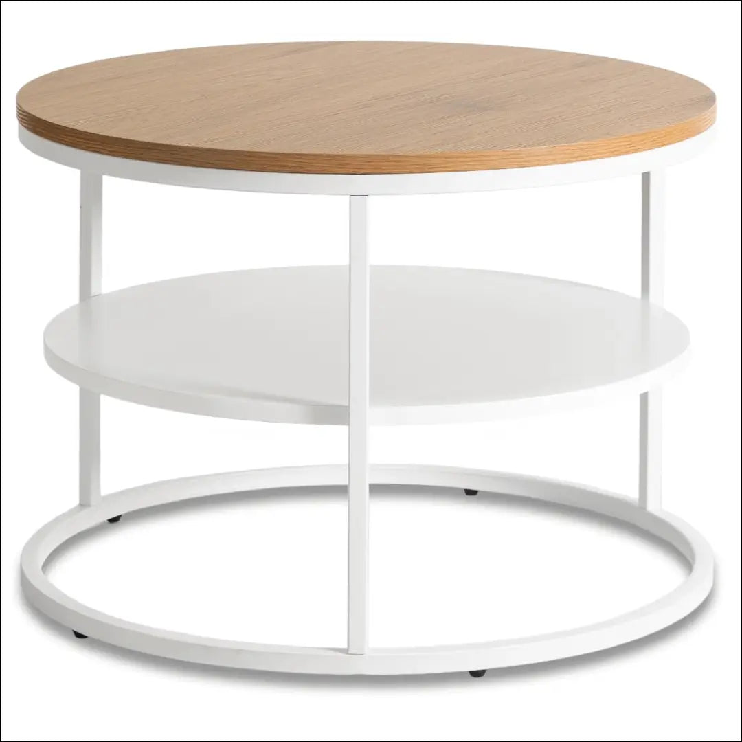 Staliukas apvalus iš MDF baltos spalvos / ąžuolo TE497 - €95 Save 15% 50-100, __label:Pristatymas 5-14 d.d., elite,