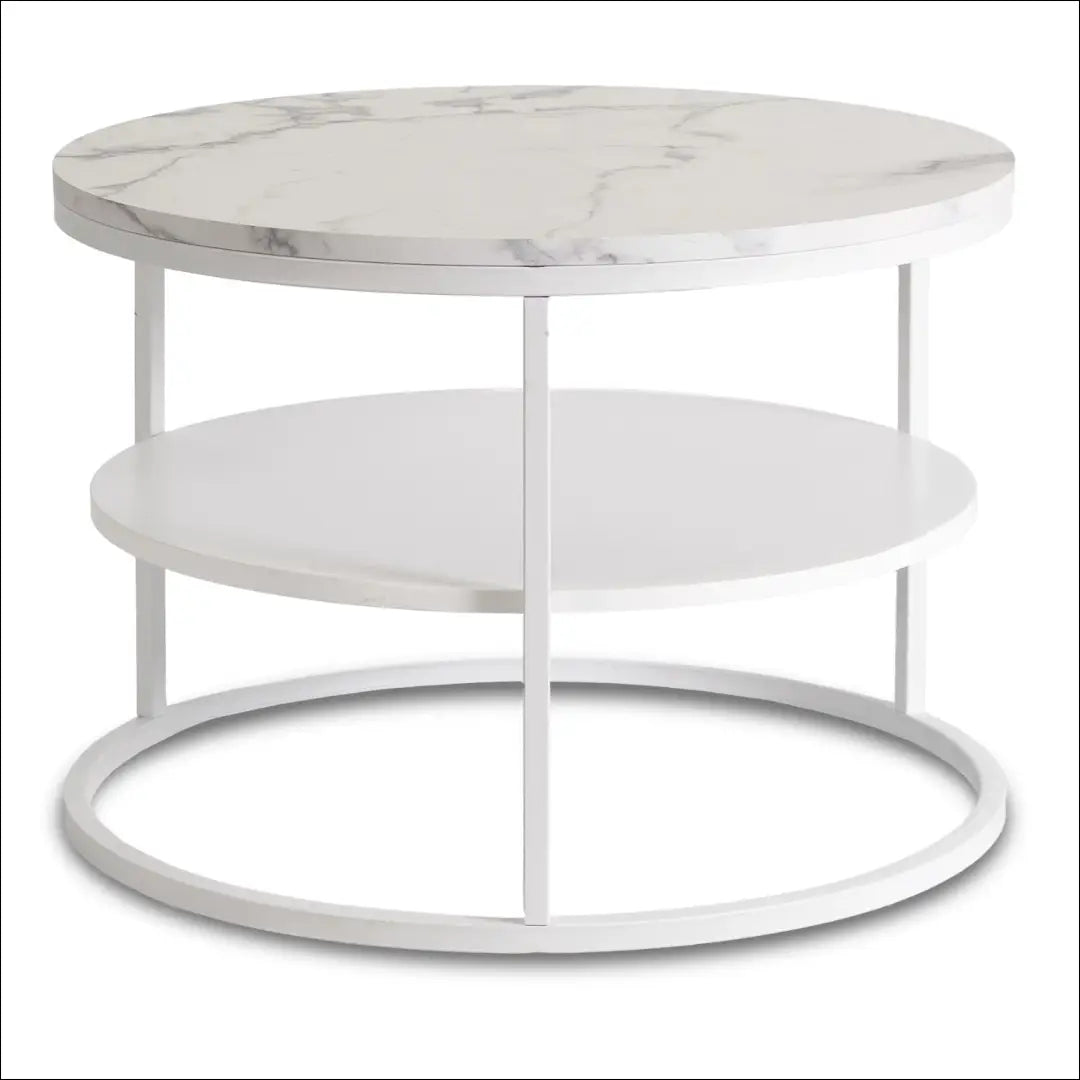 Staliukas apvalus iš MDF baltos spalvos / marmuro TE493 - €95 Save 15% 50-100, __label:Pristatymas 5-14 d.d., elite,