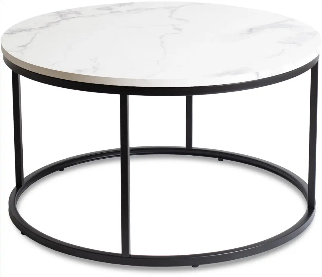 Staliukas apvalus iš MDF juodos spalvos / baltos TE227 - €55 Save 15% 50-100, __label:Pristatymas 5-14 d.d., elite,