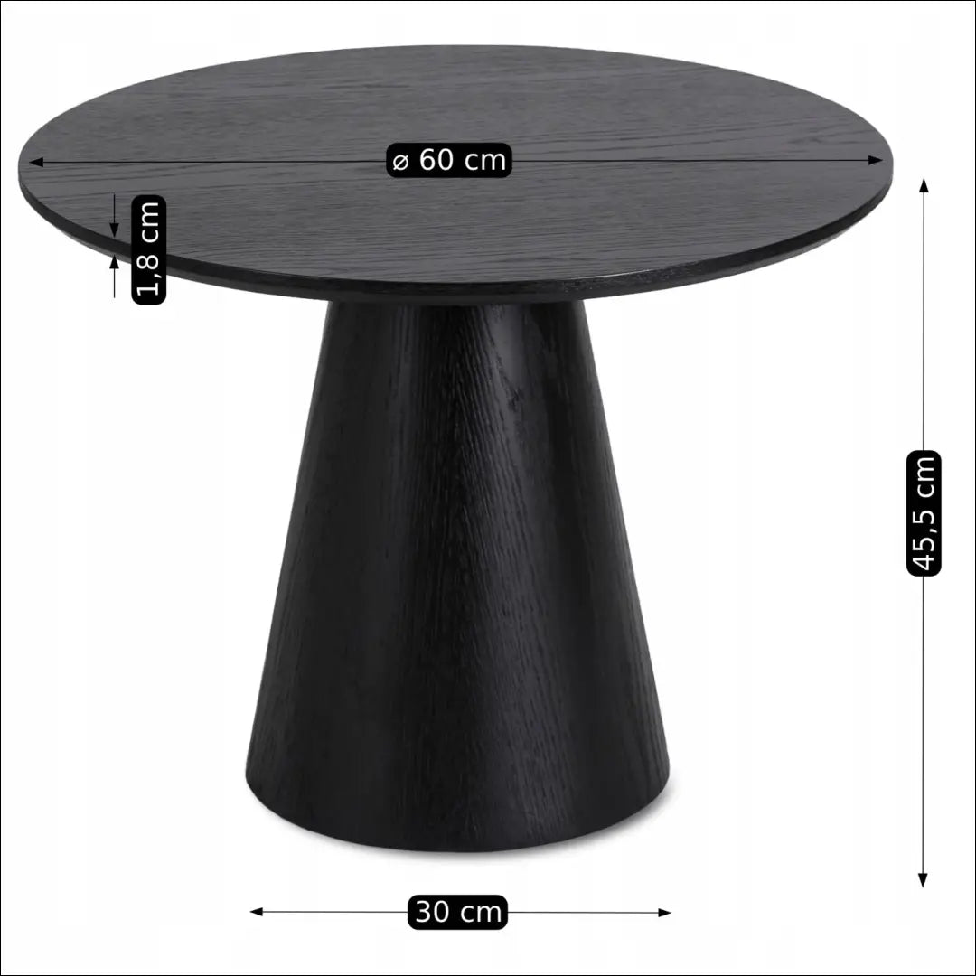 Staliukas apvalus iš MDF juodos spalvos TE304 - €152 Save 15% 100-200, __label:Pristatymas 5-14 d.d., elite,