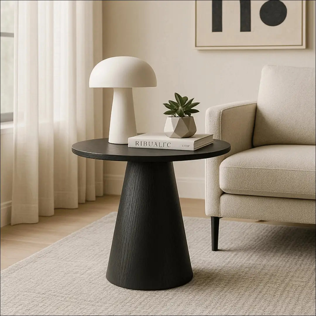 Staliukas apvalus iš MDF juodos spalvos TE304 - €152 Save 15% 100-200, __label:Pristatymas 5-14 d.d., elite,
