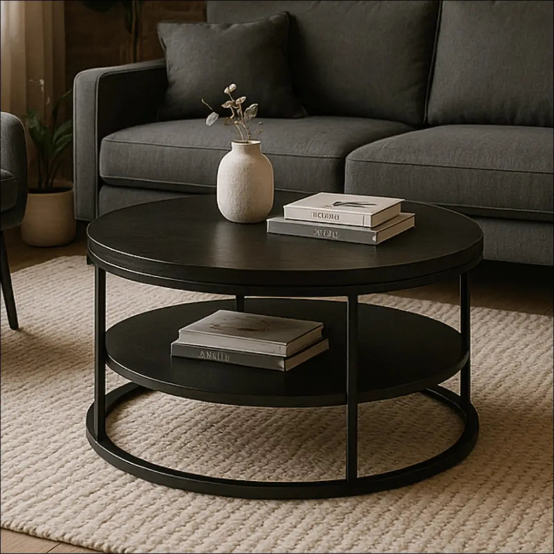 Staliukas apvalus iš MDF juodos spalvos TE492 - €95 Save 15% 50-100, __label:Pristatymas 5-14 d.d., elite, uzsakomi,