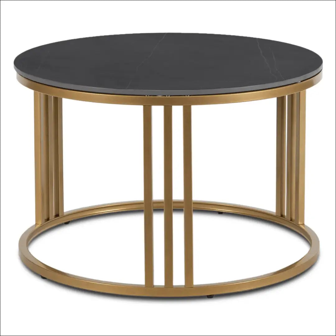 Staliukas apvalus su keraminiu stalviršiu juodos spalvos / auksinės TE514 - €96 Save 15% 50-100, __label:Pristatymas