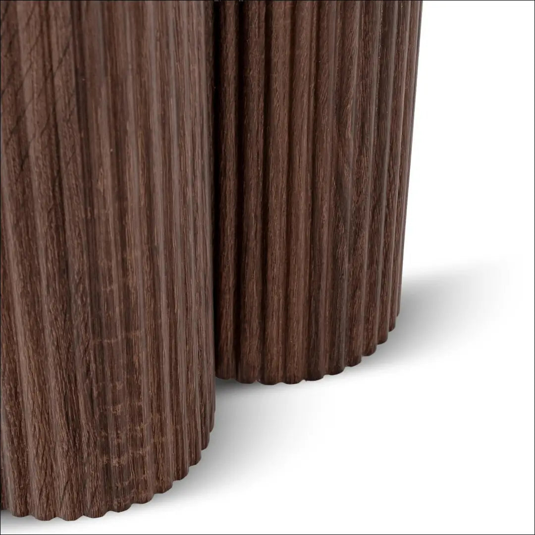 Staliukas apvalus su keraminiu stalviršiu riešuto spalvos 50 cm TE1252 - €168 Save 15% 100-200, __label:Pristatymas