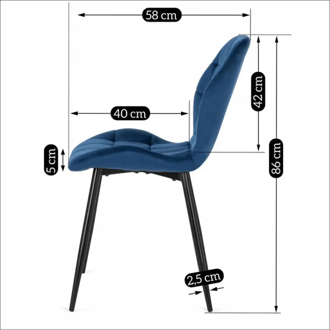 Stalo 120–160 cm juodo/balto blizgio ir 4 tamsiai mėlynų kėdžių komplektas TE2438 - €526 Save 15% __label:Pristatymas
