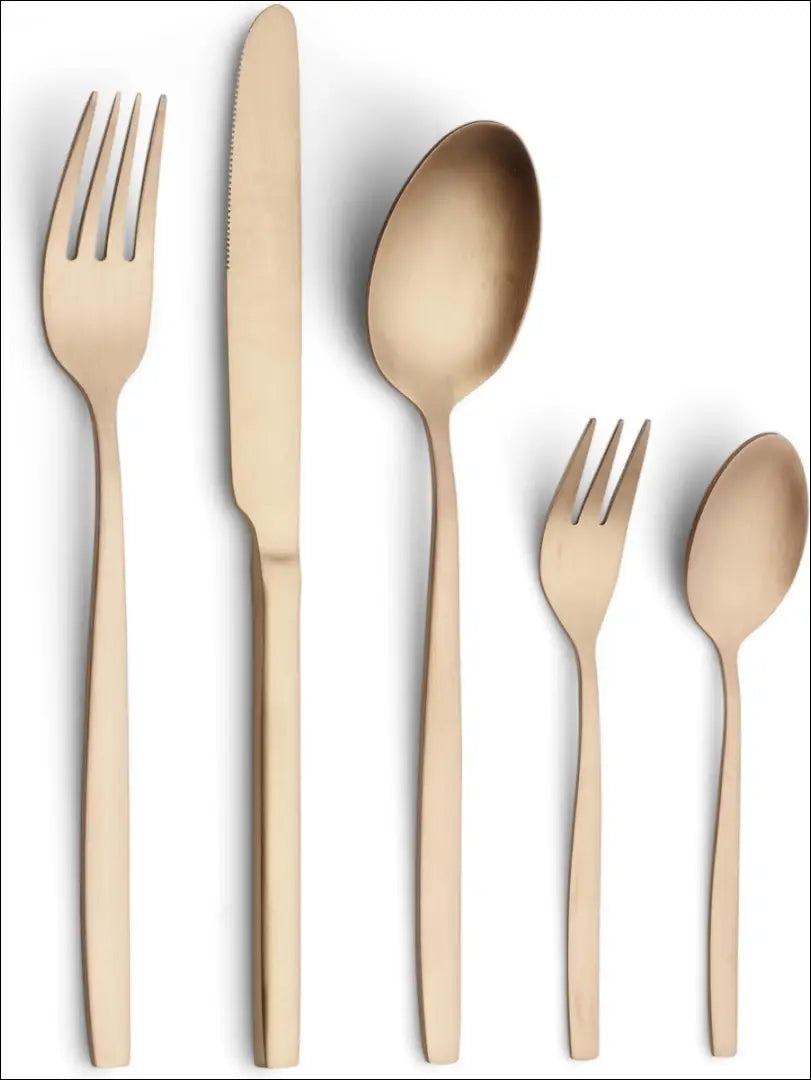 Stalo įrankių komplektas (6 asmenims) DI10871 - €29 Save 50% 25-50, __label:Pristatymas 1-2 d.d., color-auksine, indai,