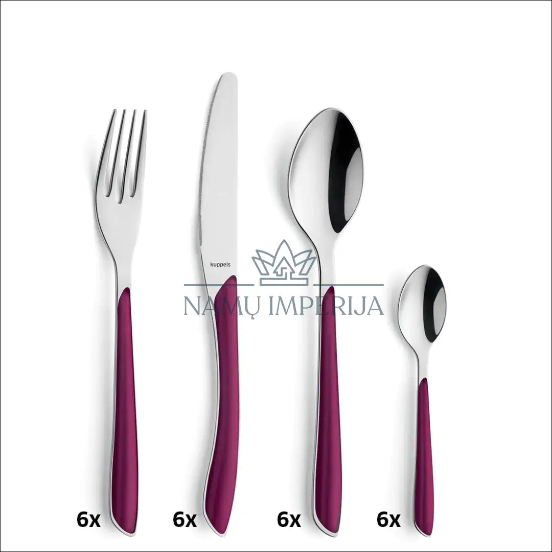 Stalo įrankių komplektas (6 asmenims) DI8814 - €32 Save 55% 25-50, __label:Pristatymas 1-2 d.d., color-rozine,