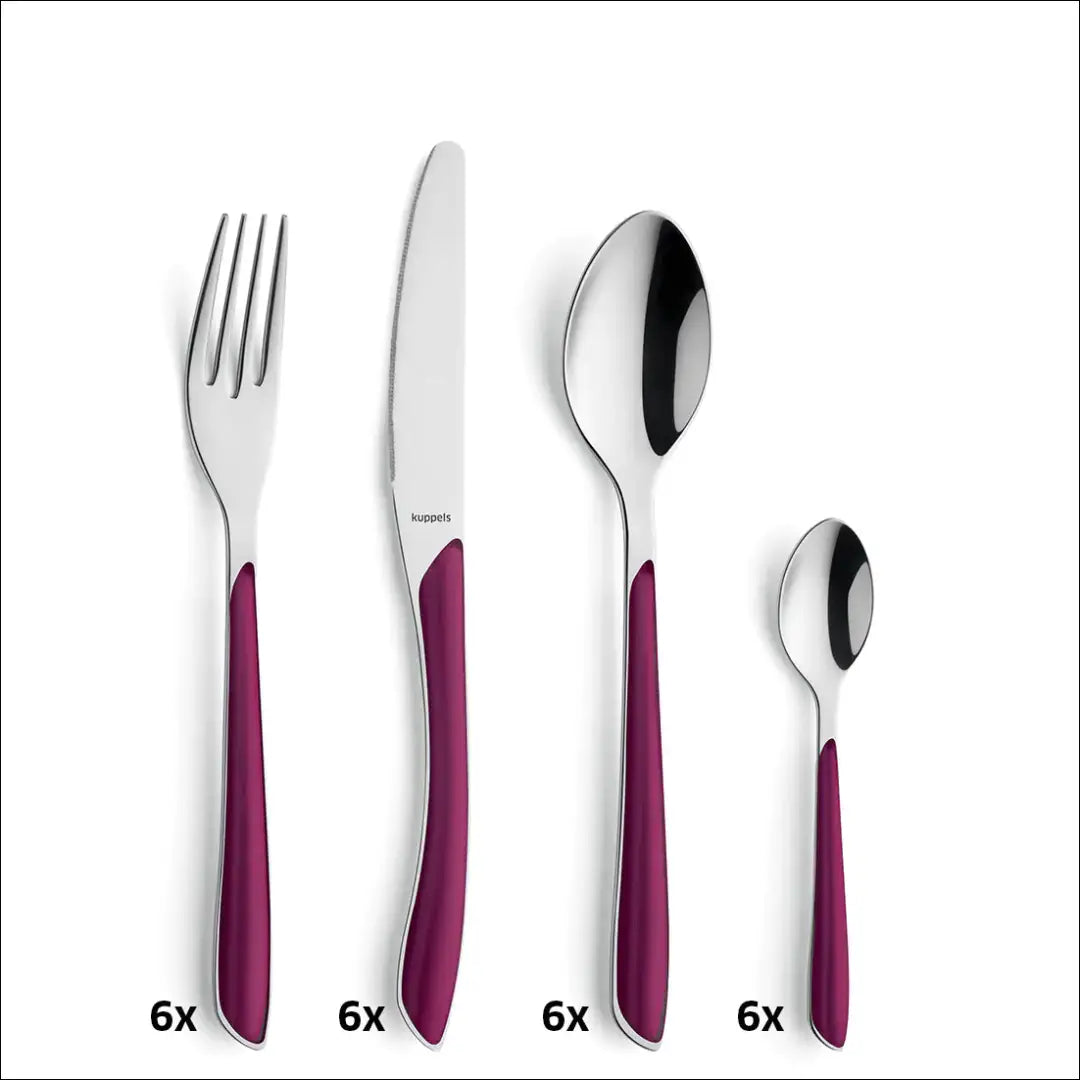 Stalo įrankių komplektas (6 asmenims) DI8814 - €32 Save 55% 25-50, __label:Pristatymas 1-2 d.d., color-rozine,