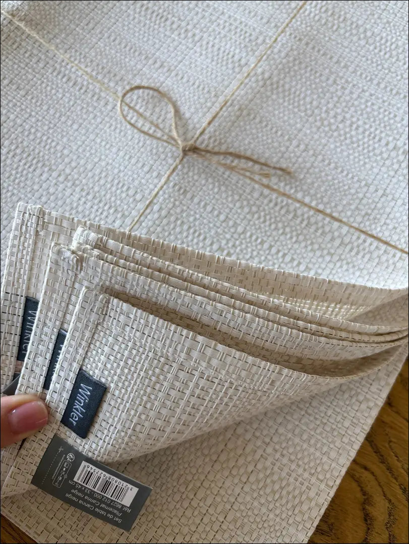 Stalo padėkliukų komplektas (12vnt) DI11581 - €25 Save 50% 25-50, __label:Pristatymas 1-2 d.d., color-kremas,