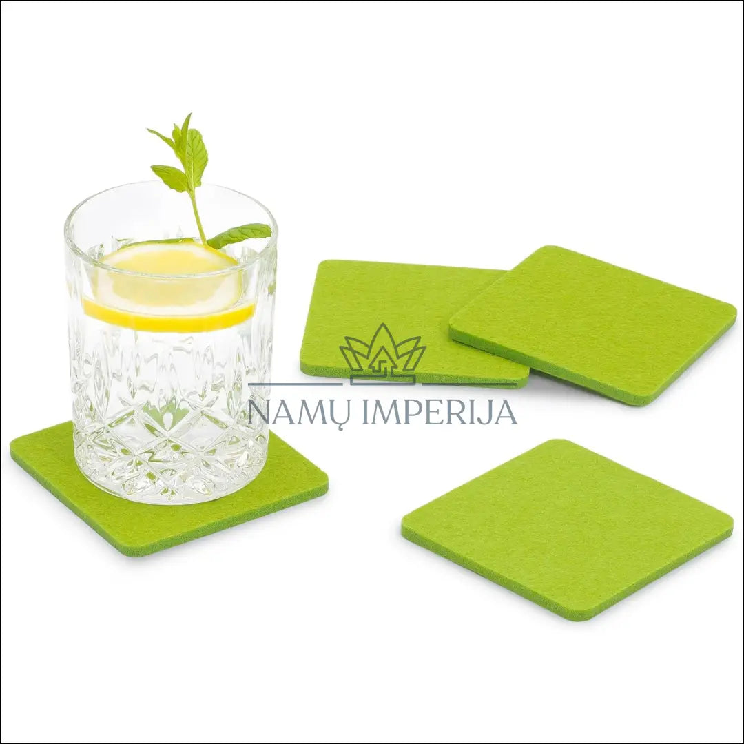 Stalo padėkliukų komplektas (4vnt) DI8833 - €3 Save 60% __label:Pristatymas 1-2 d.d., color-zalia, staltieses,