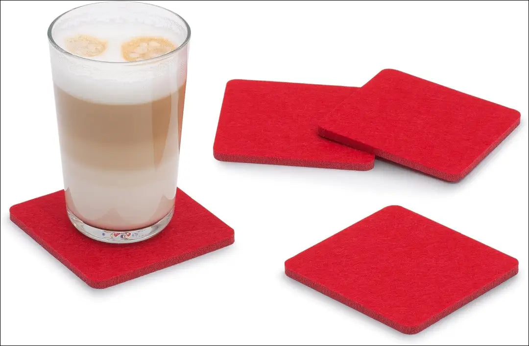 Stalo padėkliukų komplektas (4vnt) DI8834 - €4 Save 50% __label:Pristatymas 1-2 d.d., color-raudona, staltieses,