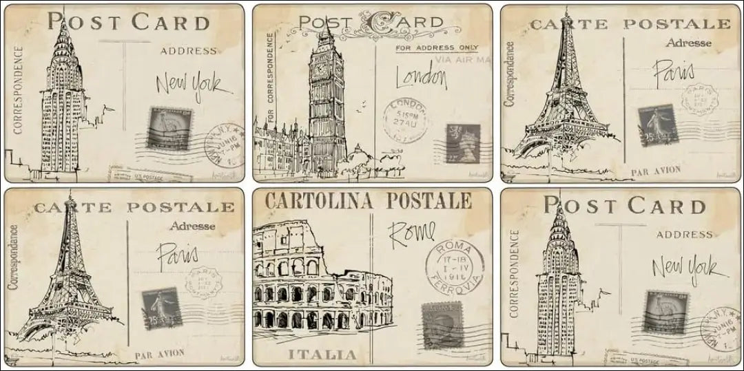 Stalo padėkliukų komplektas (6vnt) DI10817 - €22 Save 50% __label:Pristatymas 1-2 d.d., color-kremas, color-pilka,