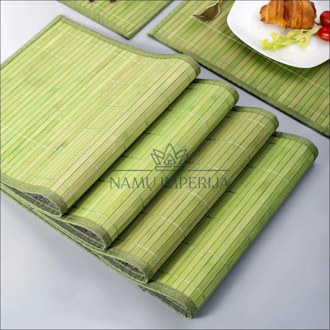 Stalo padėkliukų komplektas (6vnt) DI8815 - €21 Save 50% __label:Pristatymas 1-2 d.d., color-zalia, material-bambukas,