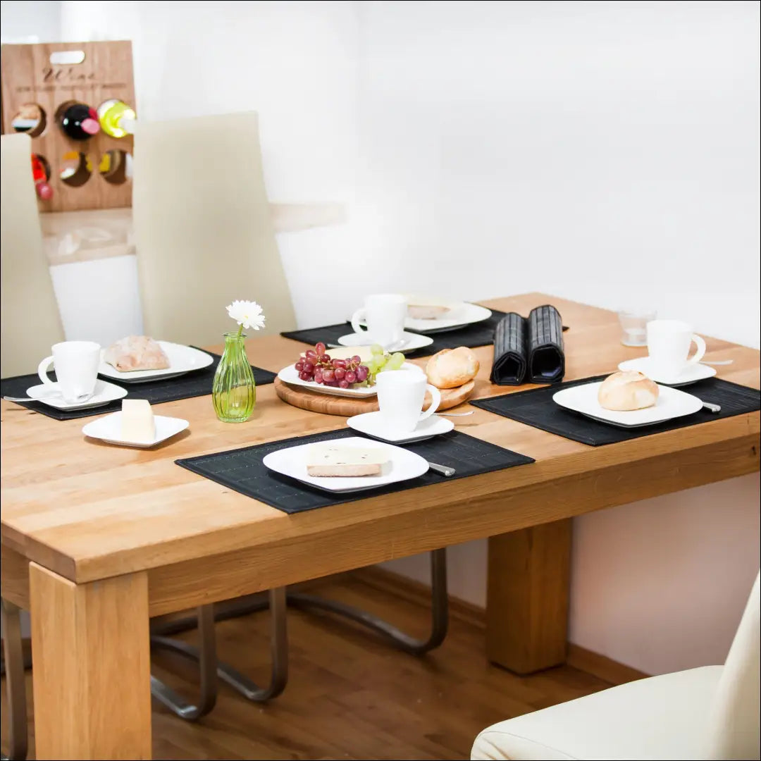 Stalo padėkliukų komplektas (6vnt) DI9320 - €12 Save 50% __label:Pristatymas 1-2 d.d., color-juoda, material-bambukas,