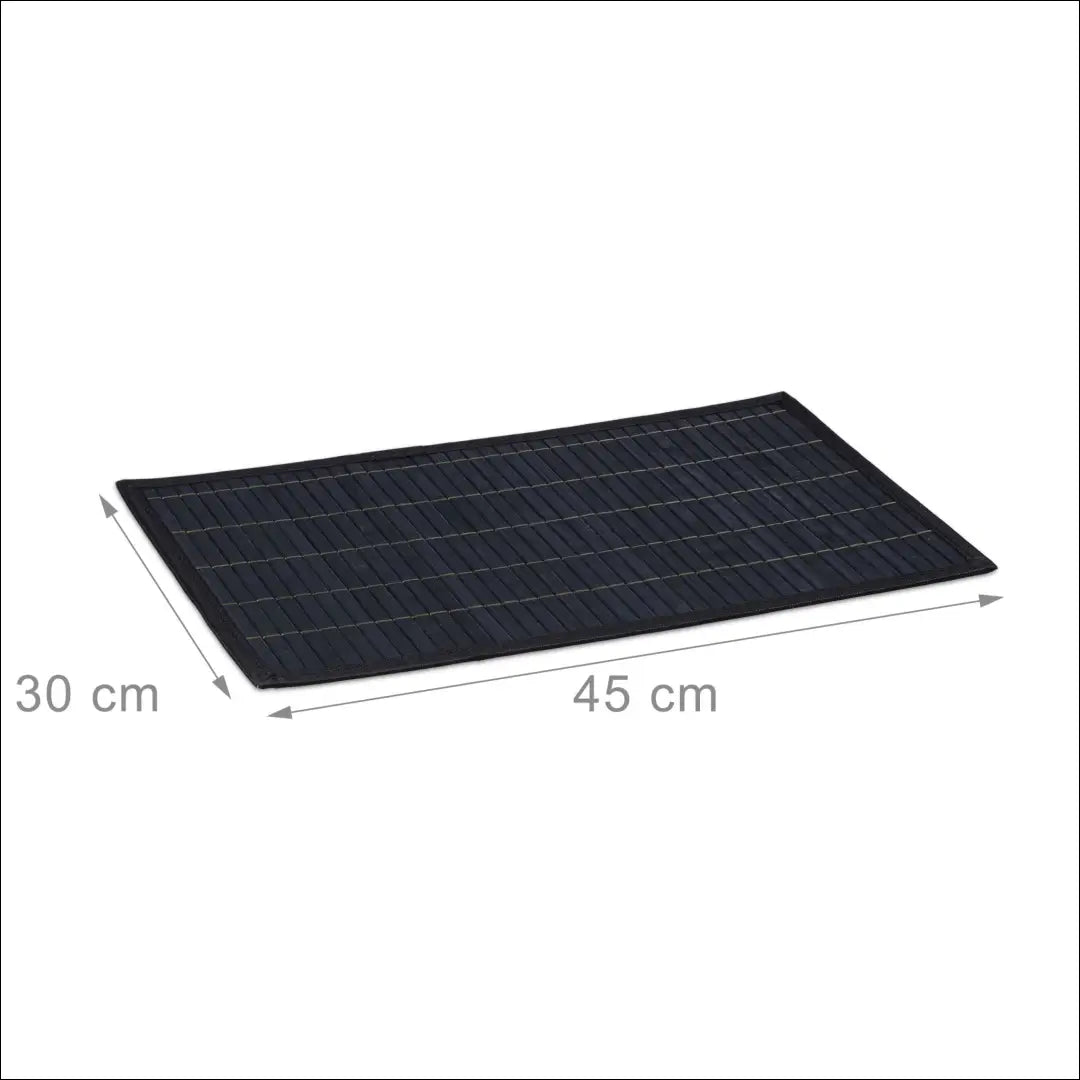 Stalo padėkliukų komplektas (6vnt) DI9320 - €12 Save 50% __label:Pristatymas 1-2 d.d., color-juoda, material-bambukas,