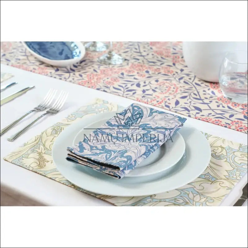 Stalo servetėlių komplektas (2vnt) DI9042 - €7 Save 50% __label:Pristatymas 1-2 d.d., color-melyna, color-smelio,