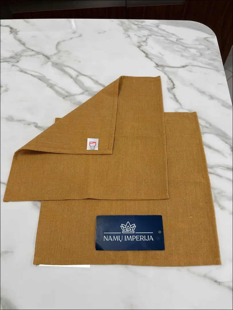 Stalo servetėlių/padėkliukų komplektas (2vnt) DI9659 - €8 Save 50% __label:Pristatymas 1-2 d.d., color-geltona,