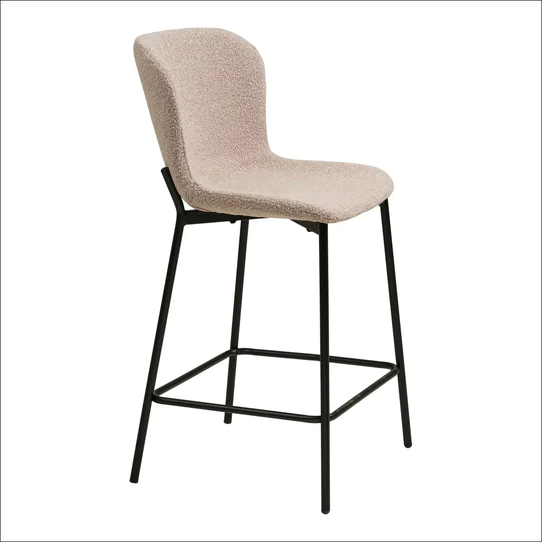 Stalviršis bouclé smėlio spalvos juodos kojos RD097 - €111 Save 15% 100-200, __label:Pristatymas 5-14 d.d., Bar &
